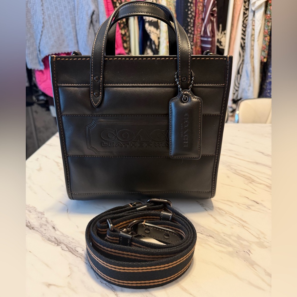 Coach Leather Field Tote 22